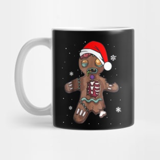 Zombie Christmas Gingerbread Funny Holiday Mug